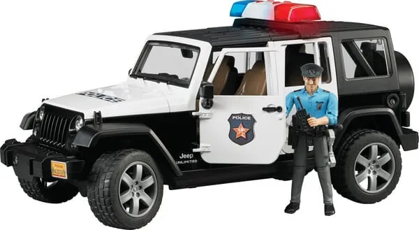 U02526 Jeep Wrangler, policejní vozidlo s policistou