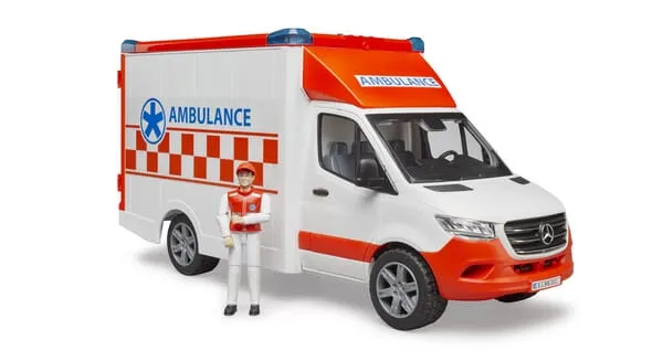 U02676 Sanitka MB Sprinter s řidičem, se světelnou a zvukovou signalizací