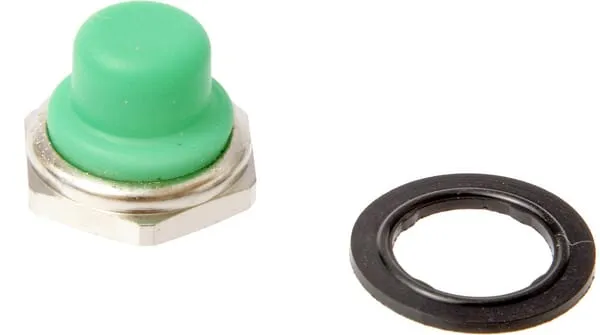 Kryt tlakového spínače zelený 12mm