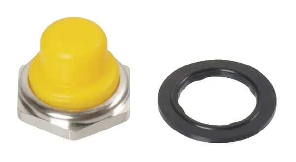 Krytka tlač.spínače,žlutá 12mm