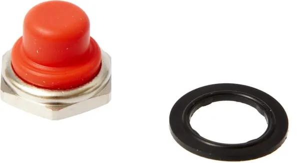 Kryt tlakového spínače červený 12mm