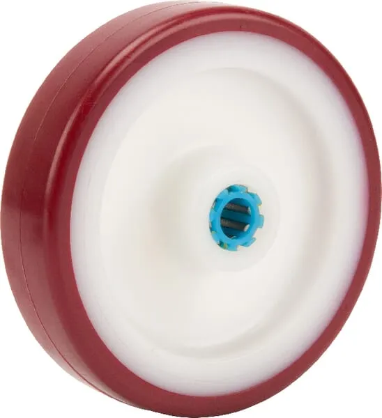 Samostatná kola s polyuretanovým běhounem, nerezová ocel válečkové ložisko 100 – 500 kg