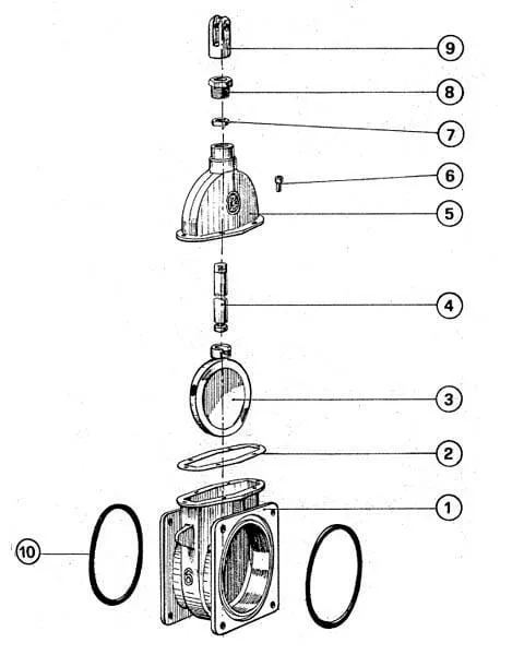 Originální náhradní díly MZ – náhradní díly pro 8" přírubové šoupátko