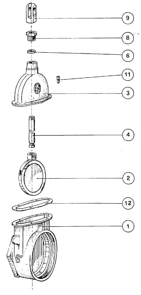 Závitové šoupátko 4" a náhradní díly