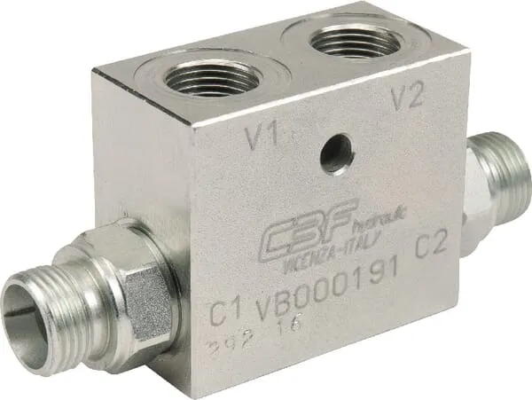 Dvojčinný jednosměrný ventil VBD