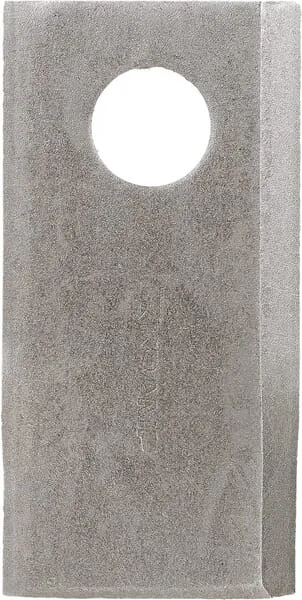 Nůž rotační sekačky rotace vlevo 96 x 48 x 4 mm; otvor Ø 19 mm; vhodný pro Deutz Fahr; 25 ks/bal.