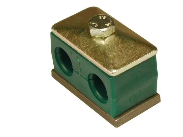 Dvojité potrubní svorky, kompletní, polypropylenové