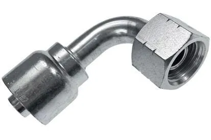 Koncovka 90° s převlečnou maticí, metrická