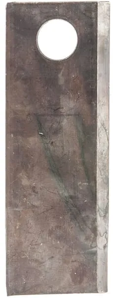 Nůž rotační sekačky rotace vlevo 141 x 50 x 4 mm; otvor Ø 19 mm; vhodný pro Vicon