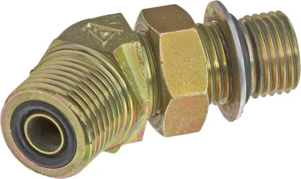 Šroubové spojky 45°, nastavitelný závit UNF x vnější závit ORFS