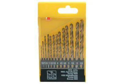 Sada titanových vrtáků 1,5-6,5