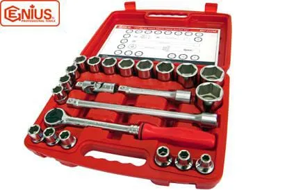 Sada nástrčných hlavic 1/2" metrická 22 kusů