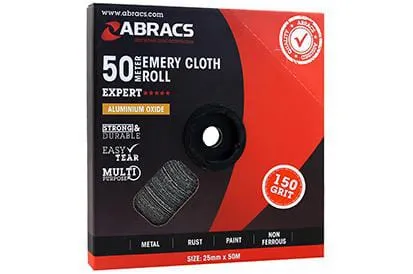 Šmirglová tkanina v roli - šířka 25 mm