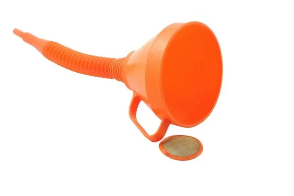 Trychtýř a ohebná hubice