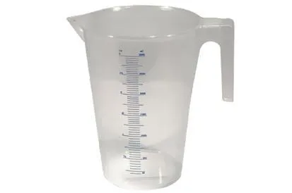 Průhledná plastová odměrka