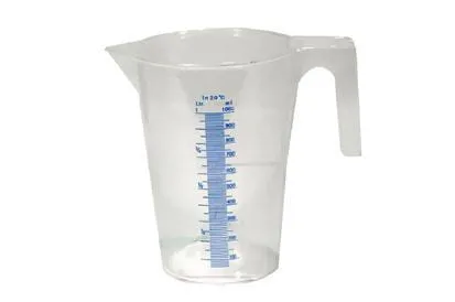 Průhledná plastová odměrka