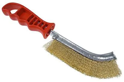 Ocelový drátěný kartáč s plastovou rukojetí