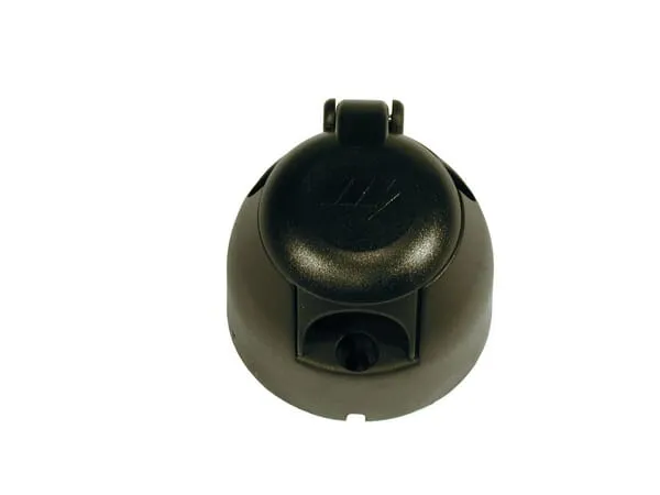 7-pólovová zásuvka, povrchová montáž, 12 V, PVC