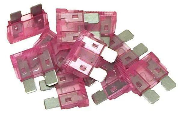 Pojistka Standardní čepel 32V 3A (x50) Délka 18,6 mm fialová Vapormatic