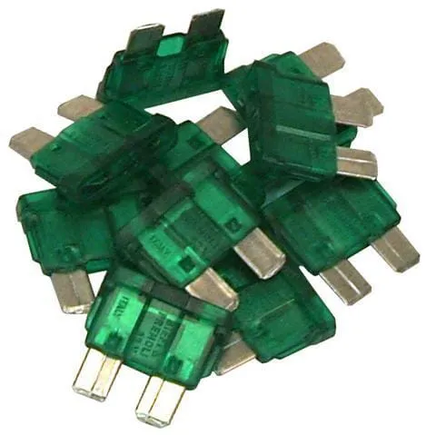 Pojistka Standardní čepel 32V 30A (x50) Délka 18,6 mm zelená Vapormatic