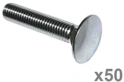 Vratový šroub DIN603 M10x50 (x50)