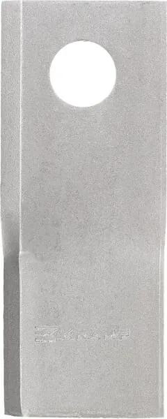 Nůž rotační sekačky rotace vpravo 120 x 48 x 4 mm; otvor Ø 18,5 mm; vhodný pro Vicon / Gehl / Lely / New Holland / Pöttinger; 25 ks/bal.