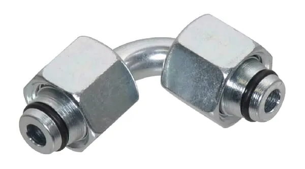 Úhlové spojky 90°, převlečná matice metrická x převlečná matice metrická