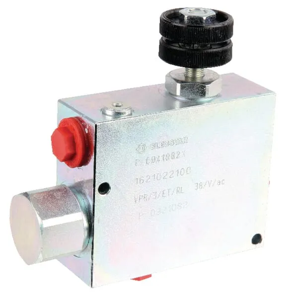 3cestné ventily regulace průtoku se zpětným ventilem typ VPR ET-RL-ST