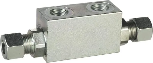 Řídicí zpětný ventil. 3/8 DIN 2353