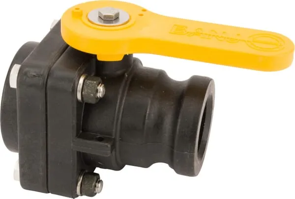 2cestný kulový ventil 2" vnitřní závit BSP x 2" Camlock vnější