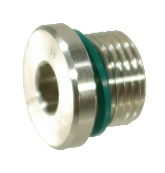 Těsnicí zátky, nerezová ocel, BSP se šestihranem a těsněním WD