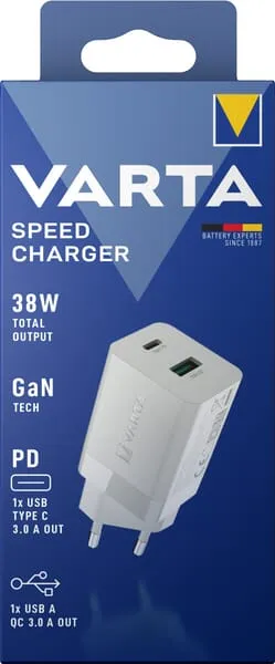 Rychlonabíječka USB-C PD, USB-A QC