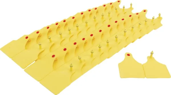 Ušní známka, typ D, 25 ks