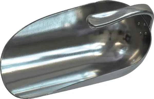 Lopata na krmivo - kulatá - hliníková