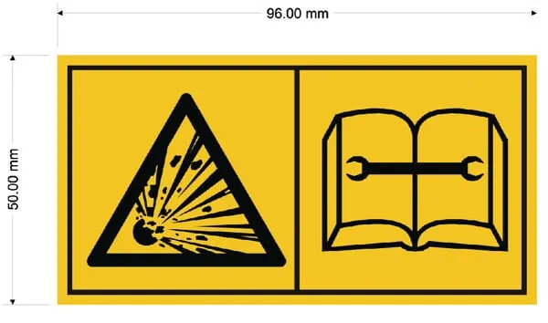 Výstražná fólie hydraulický akumulátor