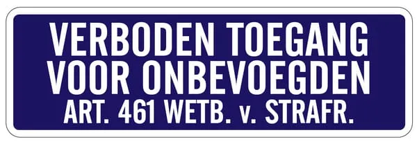 Výstražné značky "Vstup zakázán"