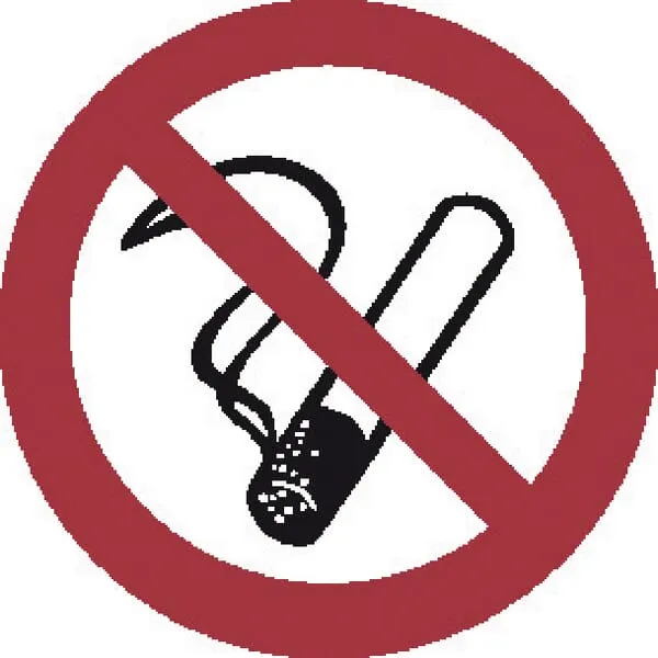 Příkazové a zákazové značky, Kouření