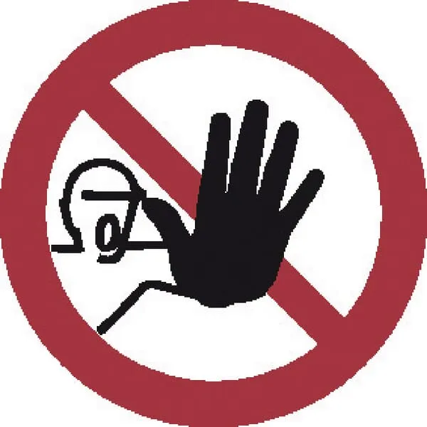 Příkazové a zákazové značky, Vstup zakázán