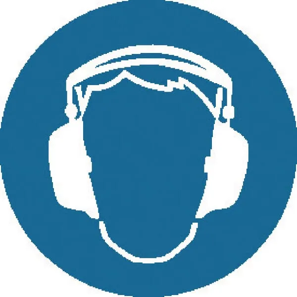 Příkazové a zákazové značky, Ochrana sluchu _