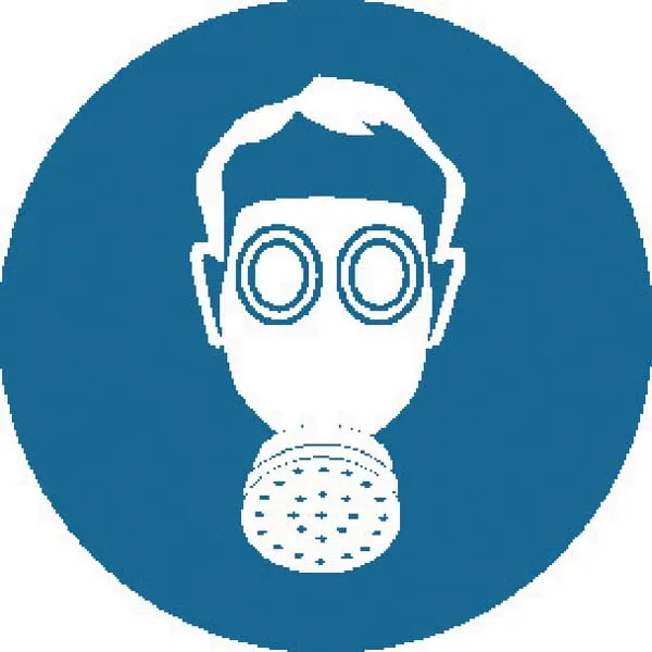 Příkazové a zákazové značky, Ochrana dýchacích orgánů