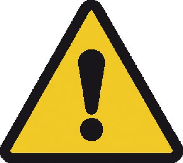 Příkazové a zákazové značky, Nebezpečí