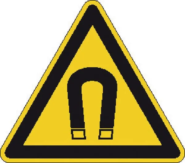 Příkazové a zákazové značky, magnetické pole