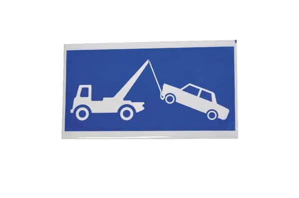 Štítek 297x148 mm Zákaz-odtah