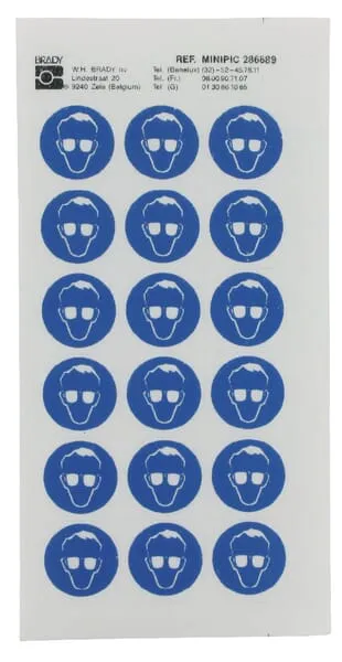 Štítek příkaz 24mm ochr.očí