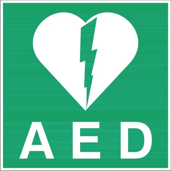 AED značka