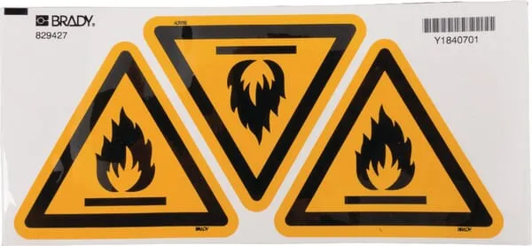 Výstr.štítek 100mm nebezp.ohně