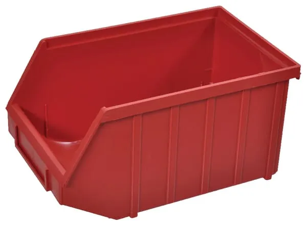 Plastová stohovatelná krabička 53 červená 240x150x130 mm