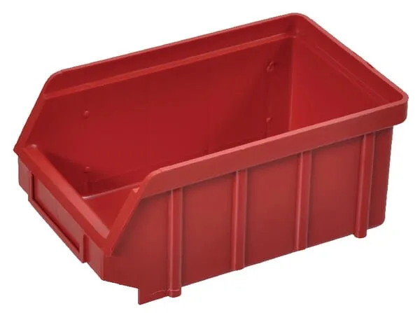 Plastová stohovatelná krabička 54 červená 175x105x75 mm