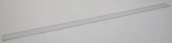 Lišta na cenovky, s lepicím proužkem, 1 m, bílá