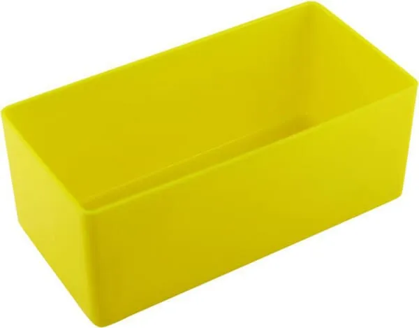Vkládací box 54x108x45 mm, žlutý, polypropylen, Hünersdorff